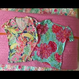 Lilly Pulitzer Short Sleeve Cotton Tops M/L (2)